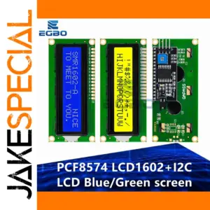 LCD1602+I2C Color Display Module with 16x2 Screen