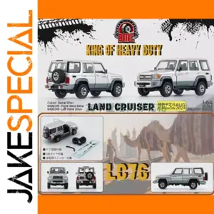 Detailed 1:64 Land Cruiser LC76 Diecast Model