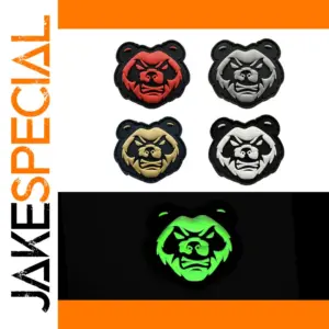 Raging Panda PVC Patch Set - 4 Designs