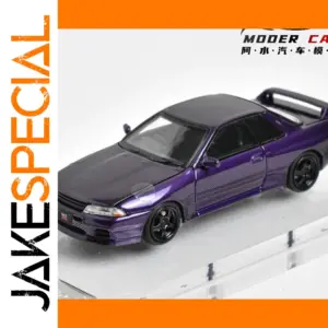 Vibrant Purple Nissan GTR R32 Diecast Model