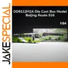 Vibrant Lime Green Alloy Bus Model 1/64