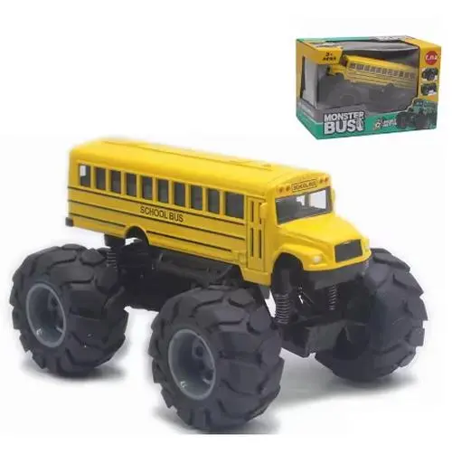 Bright Yellow 1:43 Diecast School Bus Model 4 Bright Yellow 1:43 Diecast School Bus Model - Image 4