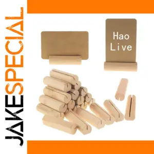 Rustic Wooden Sign and Message Stand Set