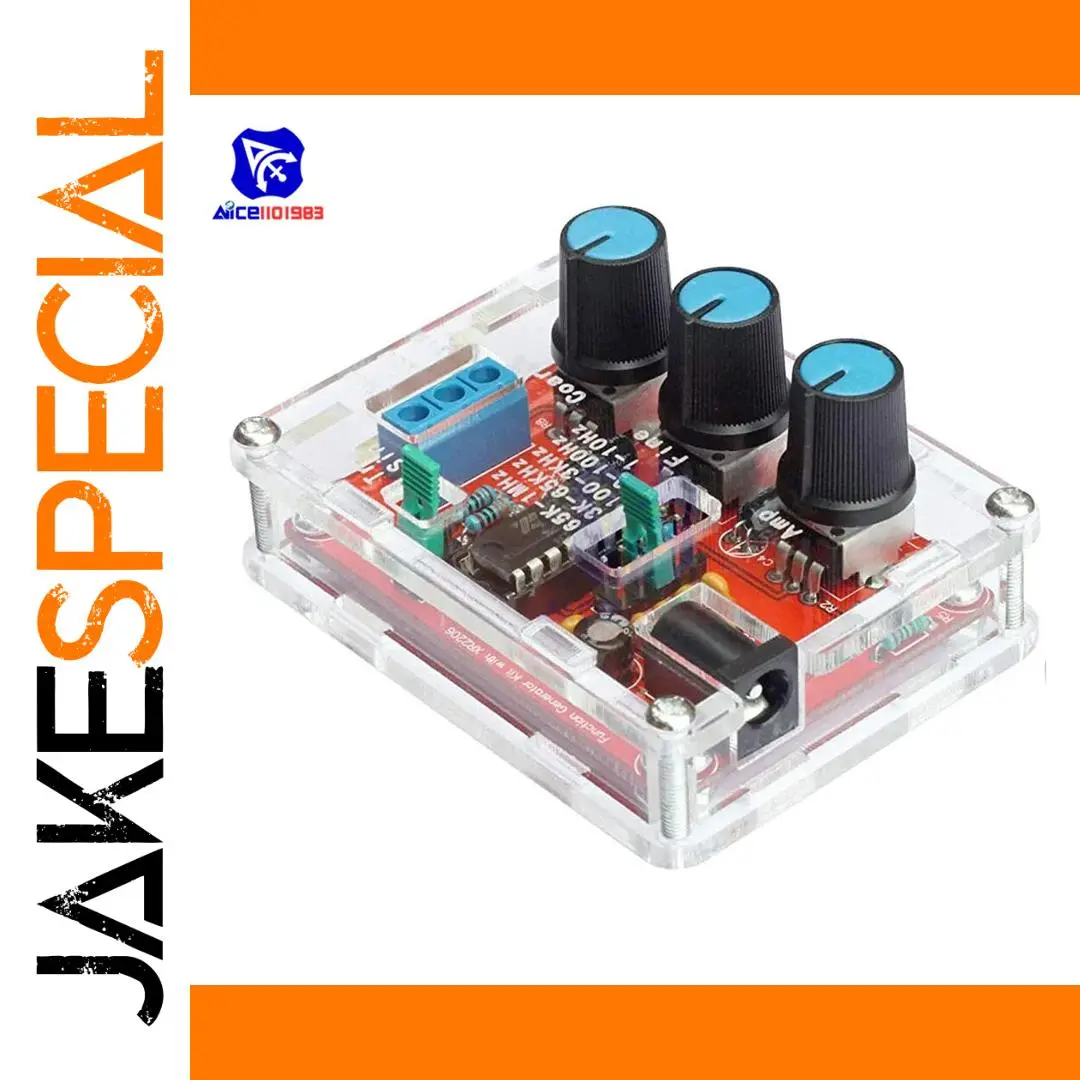 DIY Signal Generator Kit with Transparent Enclosure 1 DIY Signal Generator Kit with Transparent Enclosure