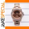 Rose Gold Stainless Steel Watch Case 40mm Model