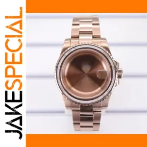 Rose Gold Stainless Steel Watch Case 40mm Model