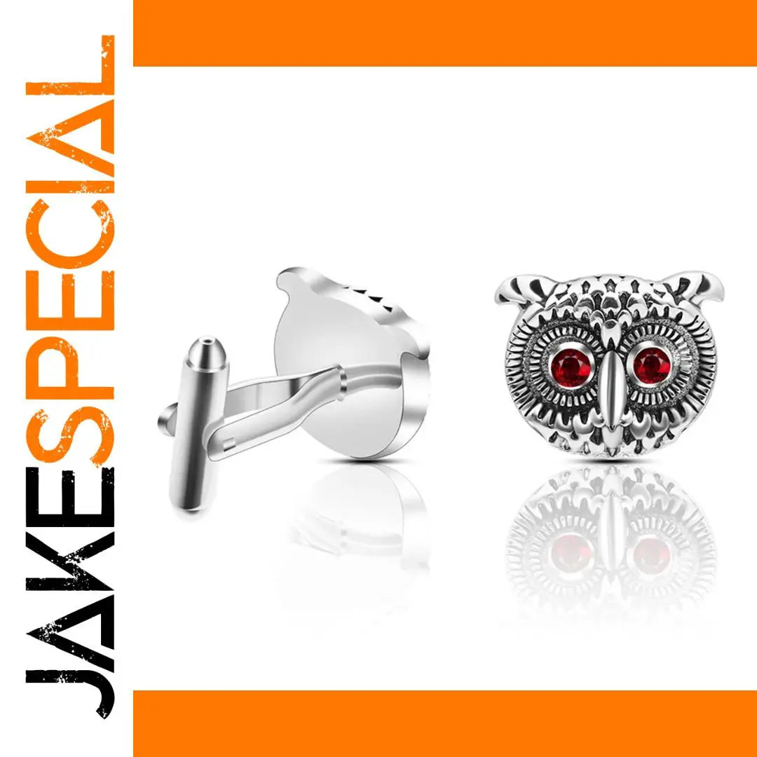 Silver OwlCufflinks for Men and Women 1 Silver OwlCufflinks for Men and Women