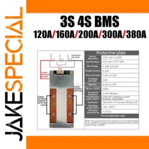 3S/4S Lithium Battery Protection Board 120A-200A