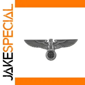 Vintage Eagle Cross Brooch with Silver Finish