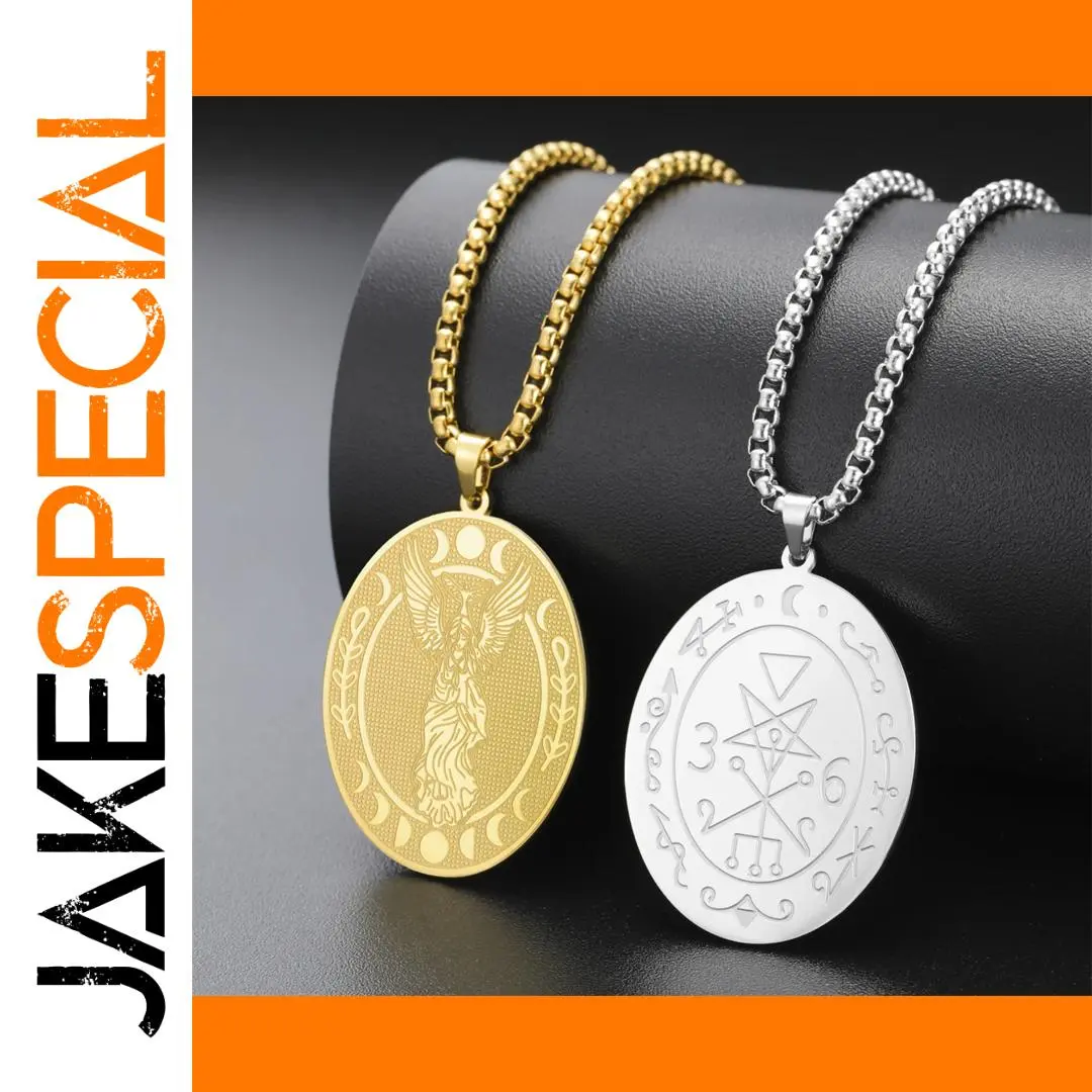 Stainless Steel Lilith Sigil Necklace 1 Stainless Steel Lilith Sigil Necklace