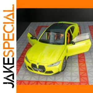 Vibrant Yellow BMW M4 G82 Diecast Model