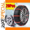 Winter Tire Traction Snow Chains Set (93.5 cm, 10/20/40 pcs)