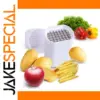 White Stainless Steel French Fry Cutter for Home Use