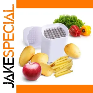White Stainless Steel French Fry Cutter for Home Use