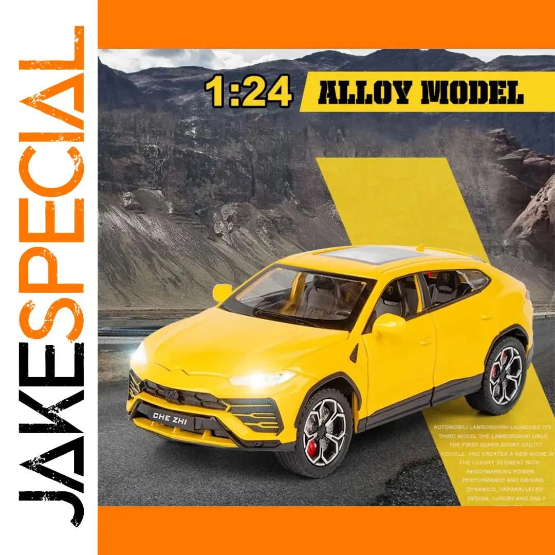 Yellow 1:24 Urus Bison Diecast Model 1 Yellow 1:24 Urus Bison Diecast Model