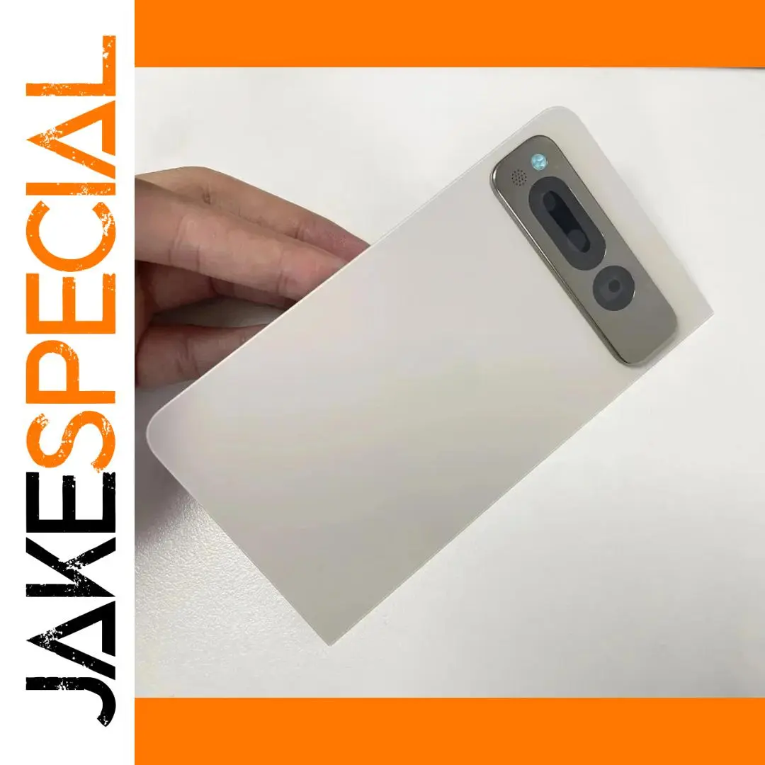 White Glass Back Cover for Google Pixel Fold 1 White Glass Back Cover for Google Pixel Fold