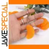 Vibrant Orange Petal Fruit Keychain