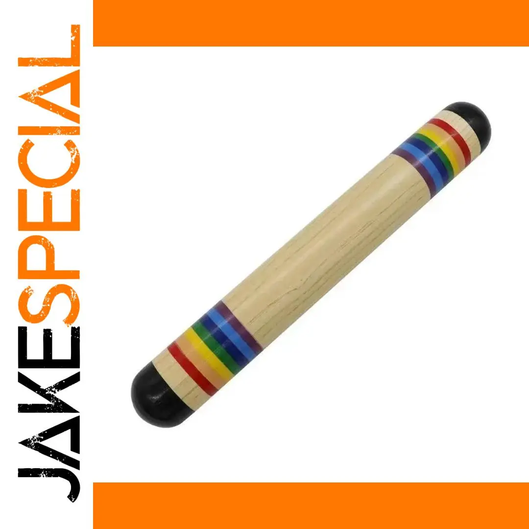 Colorful Wooden Rainstick for Sensory Play 1 Colorful Wooden Rainstick for Sensory Play