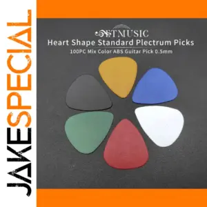 Colorful Heart-Shaped Guitar Picks Set of 100