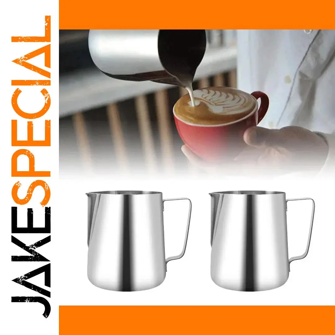 Stainless Steel Milk Frothing Jug 350ml 1 Stainless Steel Milk Frothing Jug 350ml