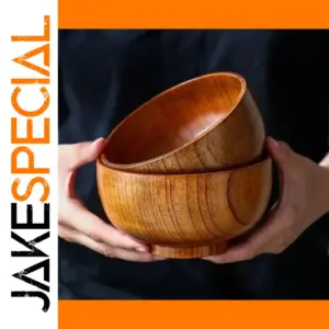 Japanese-Style Wooden Bowls Collection