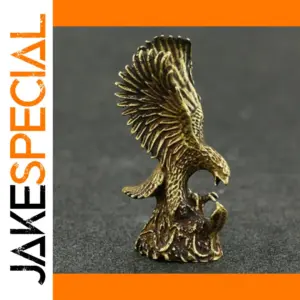 Vintage Brass Eagle Figurine for Decor