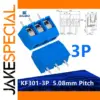 Blue KF301-3P Connectors Set of 10