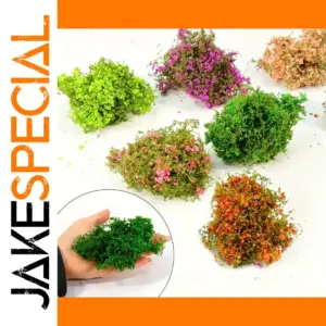 Vibrant Miniature Flower Cluster Grass Model