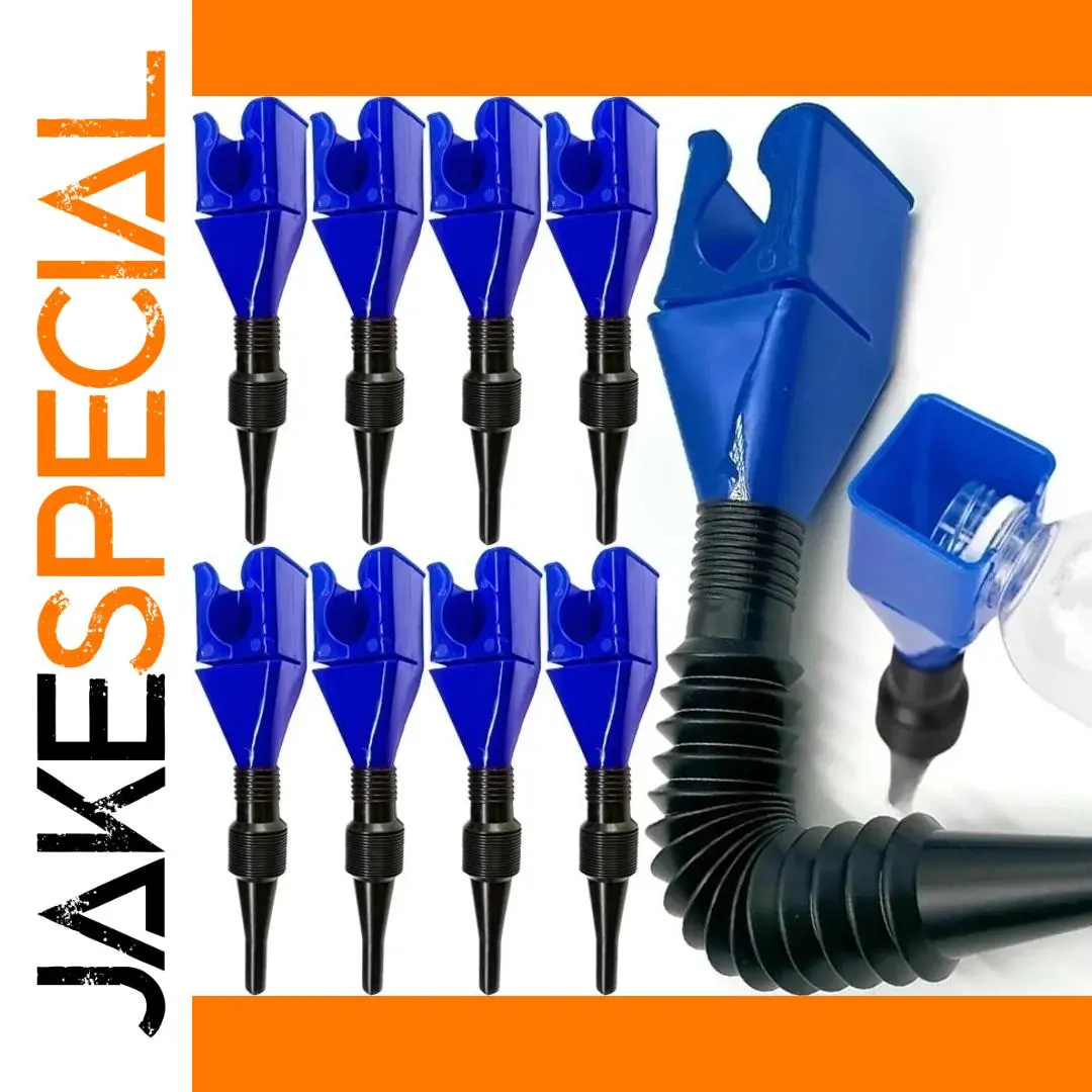 Foldable Blue Oil Funnels Set for Automotive 1 Foldable Blue Oil Funnels Set for Automotive