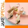 Pearl Conch Keychain for Bags Gold & Silver