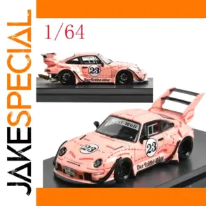 Pink Porsche 911 RWB Model 1/64 Scale