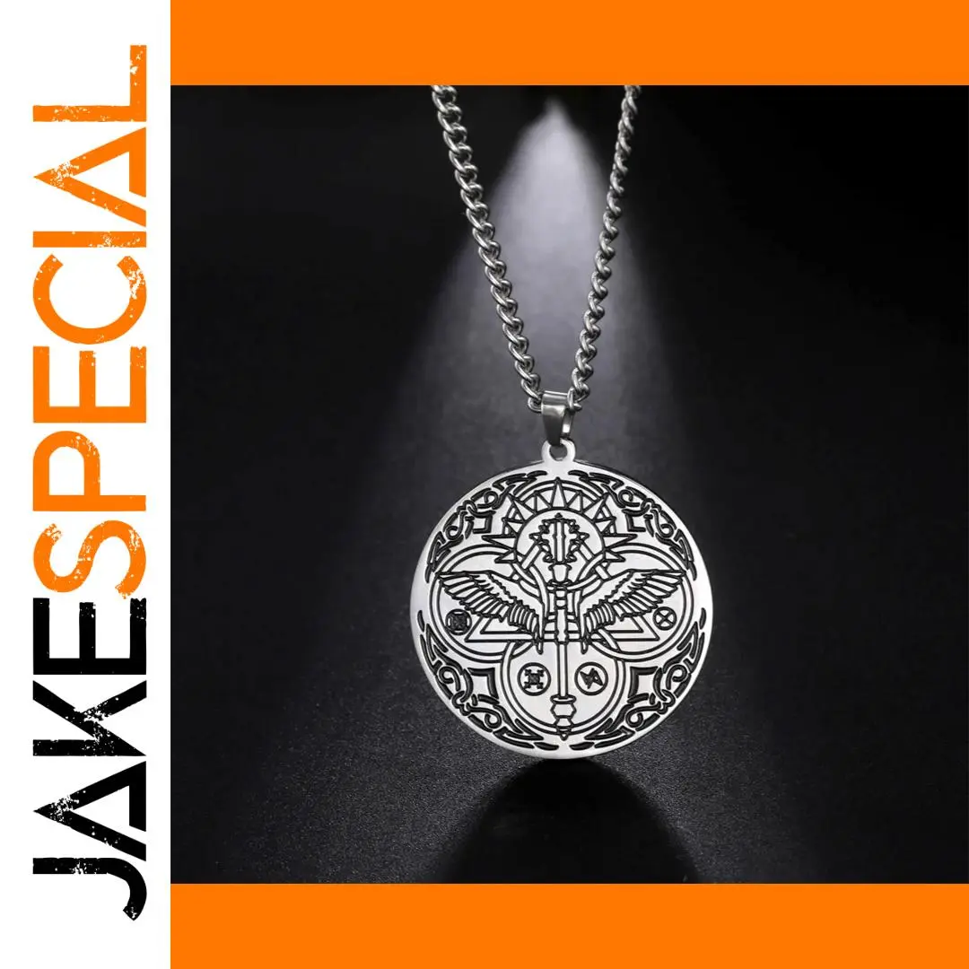 Vintage Stainless Steel Raphael Wings Necklace 1 Vintage Stainless Steel Raphael Wings Necklace