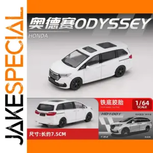 1:64 Honda Odyssey MPV Diecast Model in White