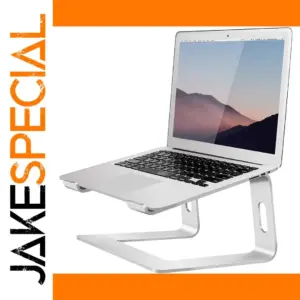 Silver Aluminum Laptop Stand for Comfort