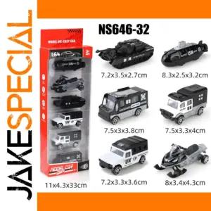 1:64 Scale Black Diecast Alloy Sports Car