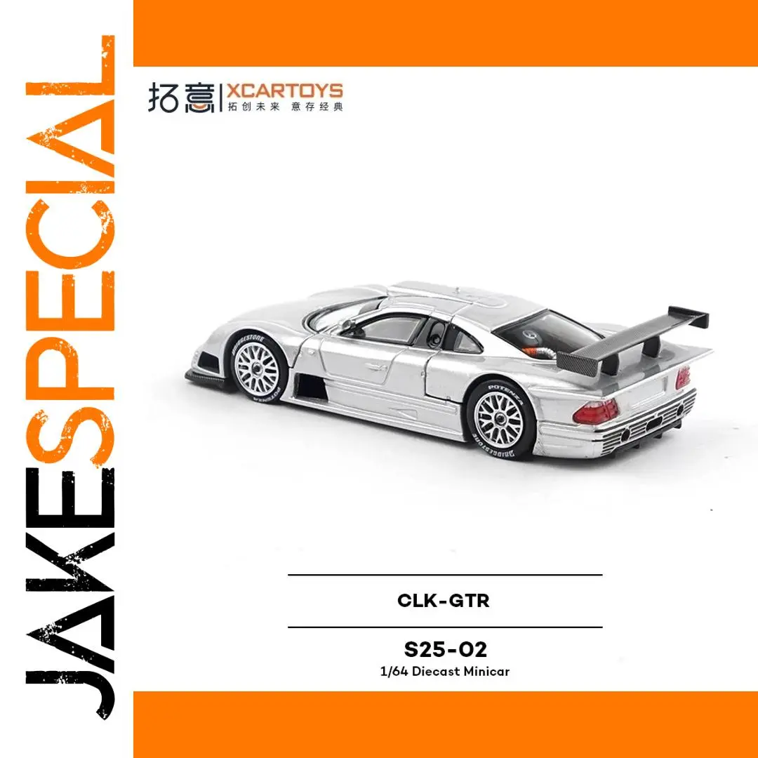 Silver CLK-GTR Diecast Model 1/64 Scale 1 Silver CLK-GTR Diecast Model 1/64 Scale
