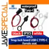 Waterproof USB-C Female Connector with IPX5 Rating