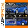 Blue Subaru STI 1:43 Diecast Model for Collectors