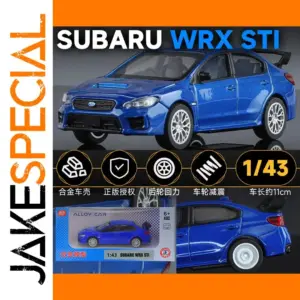 Blue Subaru STI 1:43 Diecast Model for Collectors
