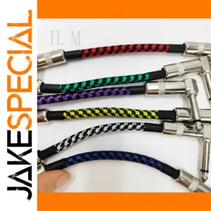 Vibrant 15cm Guitar Effect Patch Cables Set