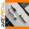 Transparent MAJOHN P140 Fountain Pen with Gold Accents
