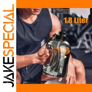 Large 1.8L Sports Water Bottle with Ergonomic Design