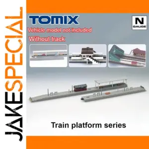 Modern N Scale Railway Platform Scene