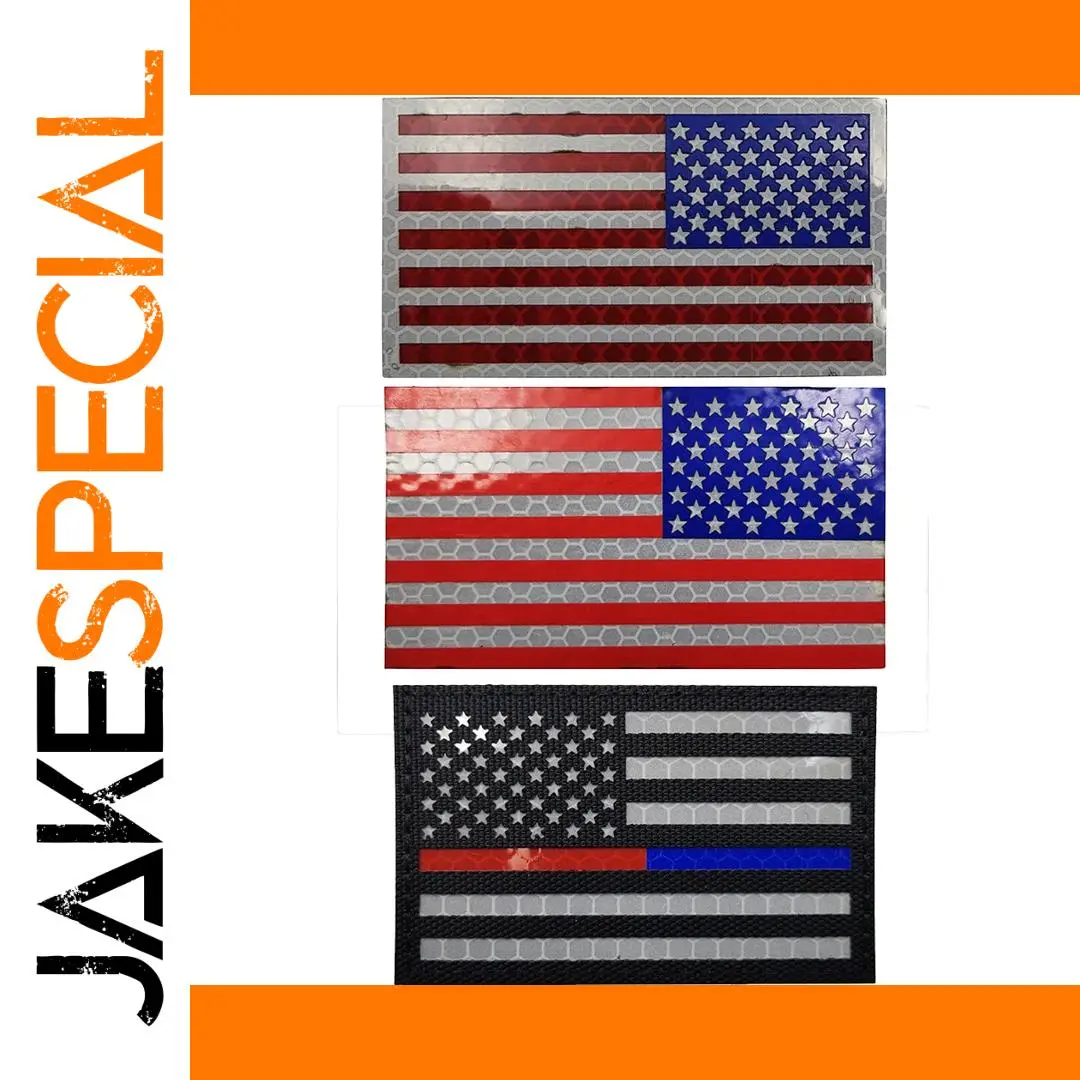 USA Reflective IR Fabric Badge Patches 1 USA Reflective IR Fabric Badge Patches