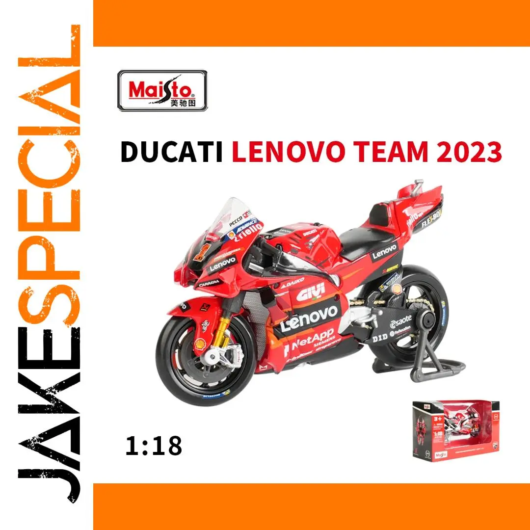2023 Ducati Lenovo Motorcycle Model 1:18 Scale 1 2023 Ducati Lenovo Motorcycle Model 1:18 Scale