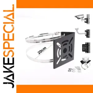 Universal outdoor pole mount bracket for surveillance cameras