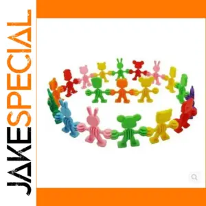 Bright Colorful Plastic Building Blocks Set