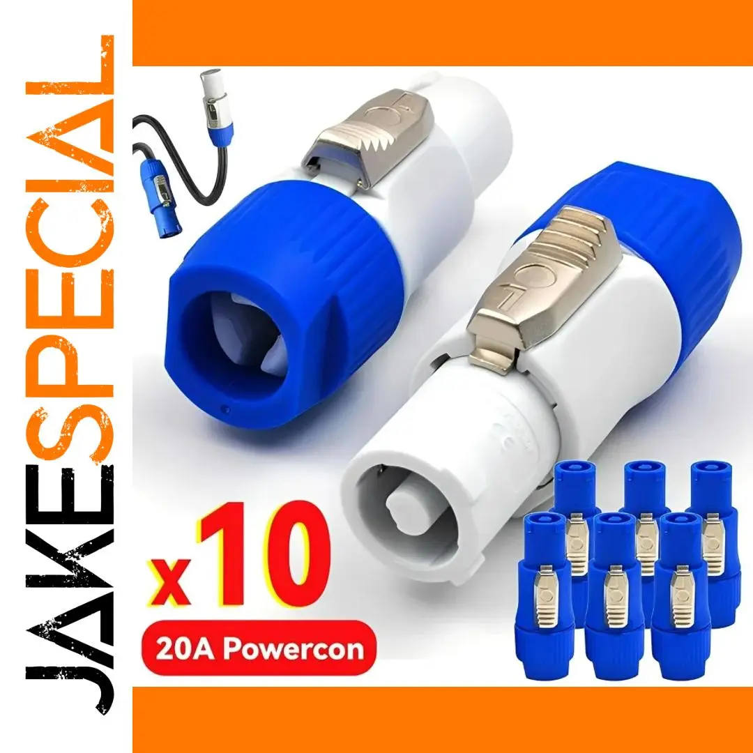 3-Pin Powercon XLR Connector 20A 250V 1 3-Pin Powercon XLR Connector 20A 250V