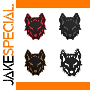 Fierce Wolf Head PVC Patch for Gear