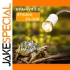 Reptile Basking Lamp with Adjustable Heat and UVB
